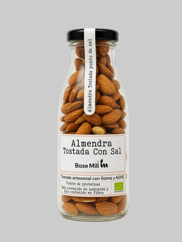 Almendra tostada con piel y sal ECO, 145g