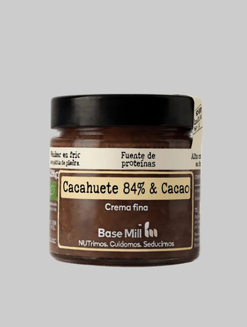 Crema Cacahuete 84% y Cacao ECO, 200g