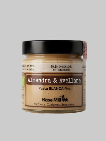 Pasta fina Blanca de Almendra y Avellana ECO sin azúcar, 200g