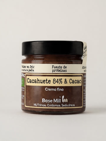Crema Cacahuete 84% y Cacao ECO, 200g