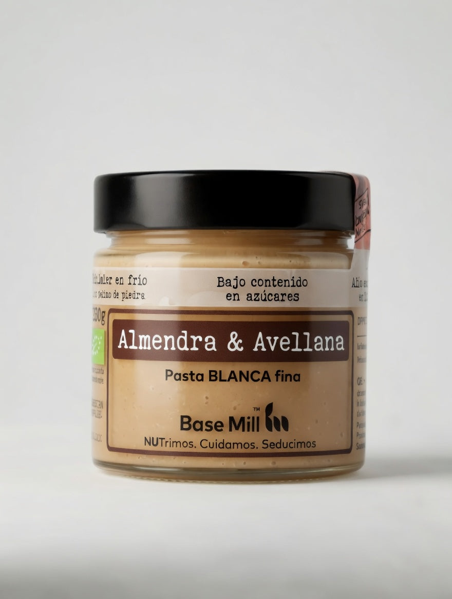 Pasta fina Blanca de Almendra y Avellana ECO, 200g