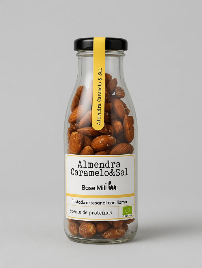 Almendra Caramelo salado ECO, 140g