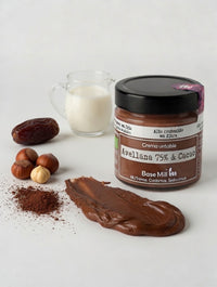 Crema untable de Avellanas 75% y Cacao, 200g