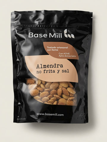 Almendra no frita sin piel y sal ECO, 1Kg