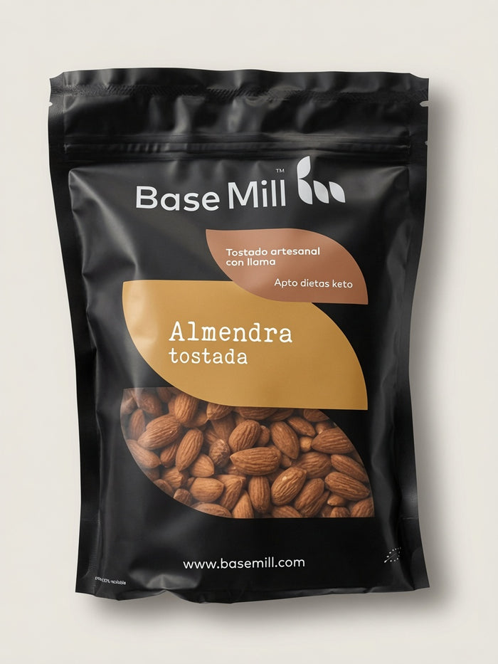 Almendra tostada con piel ECO, 1Kg